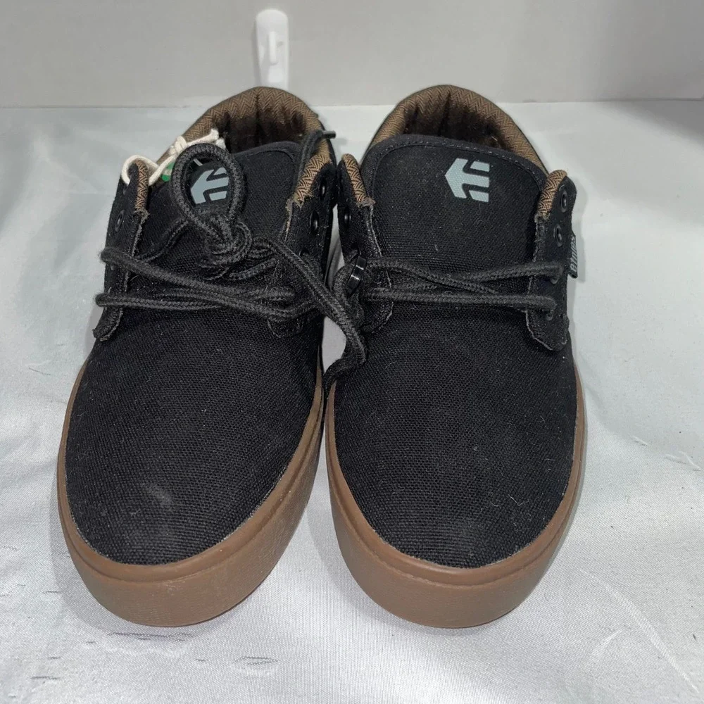 Etnies Jameson 2 Eco Skate Shoes Black‎ Gum Canvas Mens 5 Womens 6.5 NEW